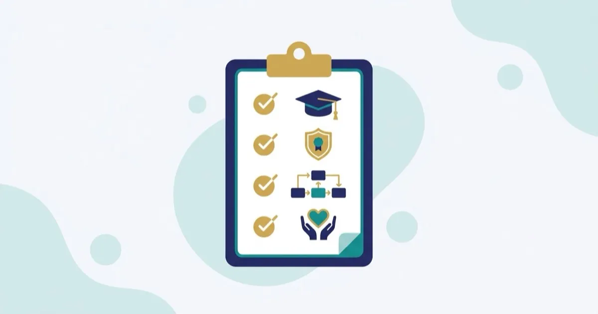 Checklist of what to look for in an ADHD assessment provider: qualifications, regulation, assessment process and aftercare.